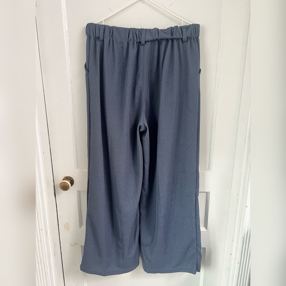 Halara Flex High Waisted Side Pocket Wide Leg Waffle Work Pants NEW W/TAG Size L - Picture 5 of 5